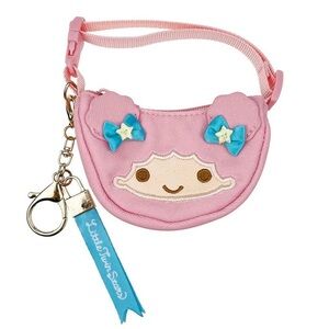 BNWT Japan Sanrio Little Twin Stars Kiki Lala 2-Way Mini Crescent Bag keychain